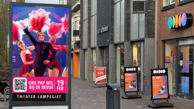 reclamescherm veenendaal hoofdstraat centrum